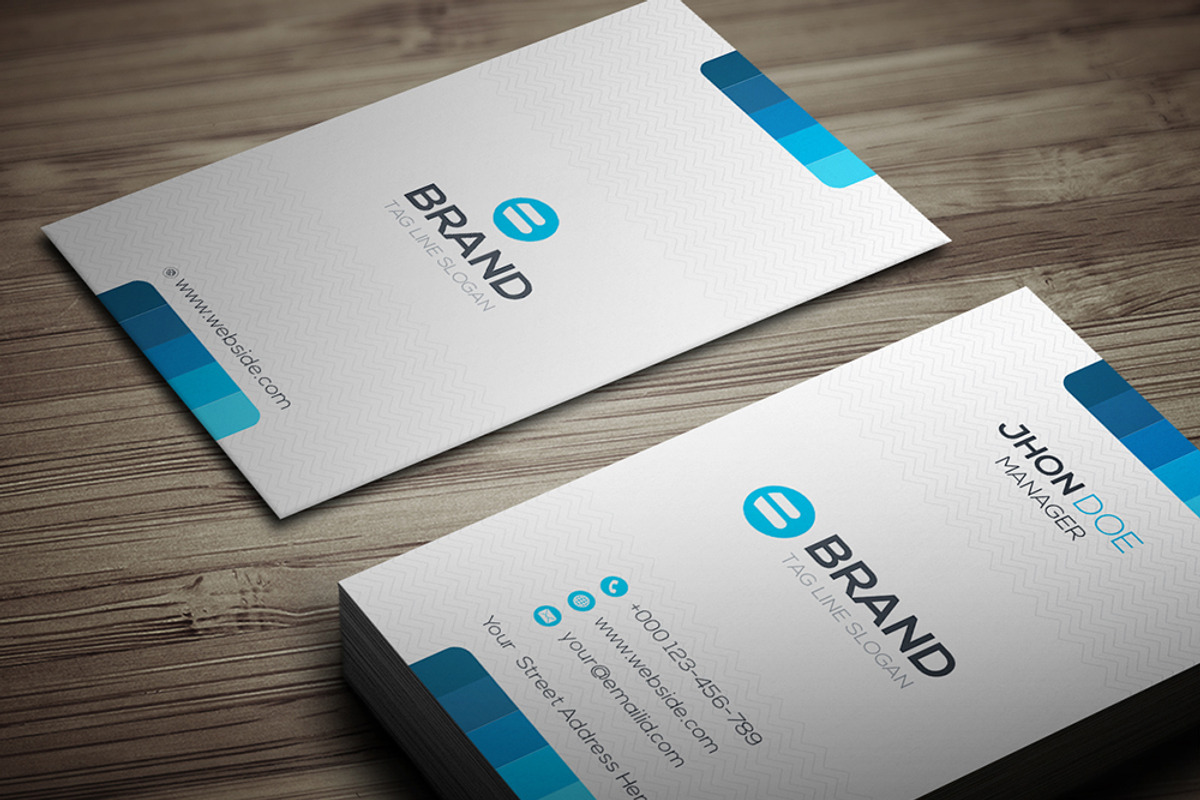 Brand Business Card, a Business Card Template by GenerousArt