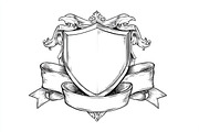 Hand-Drawn Heraldic Shield and Ribbo, a Graphic by BIPLOB EXPERT (Thumbnail 7 of 8)