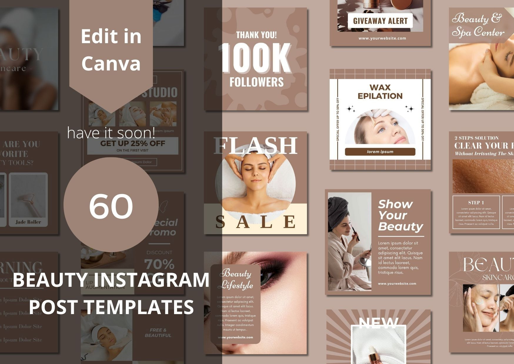 Beauty Social Media Canva Templates