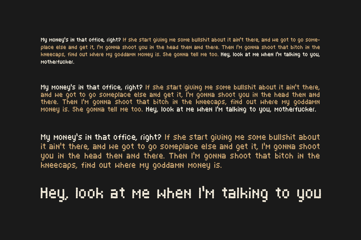 Dead Meal - Hand Drawn Pixel Font. preview 3