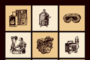Vintage Industry Illustration Set, an Object Illustration by Prosymbols (Thumbnail 10 of 10)