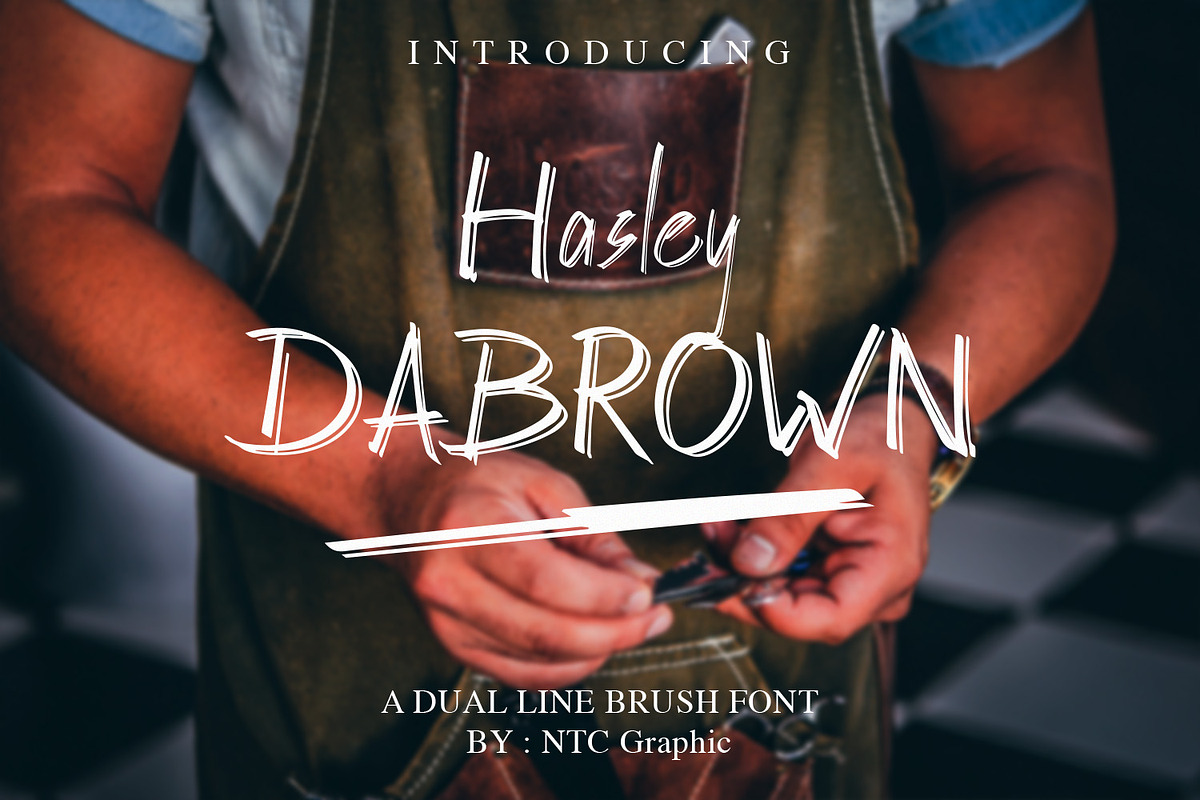 Hasley Dabrown, a Script Font by NTC Graphic (Photo 1 of 12)