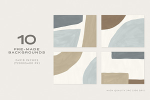 Organic Abstract Shapes Backgrounds