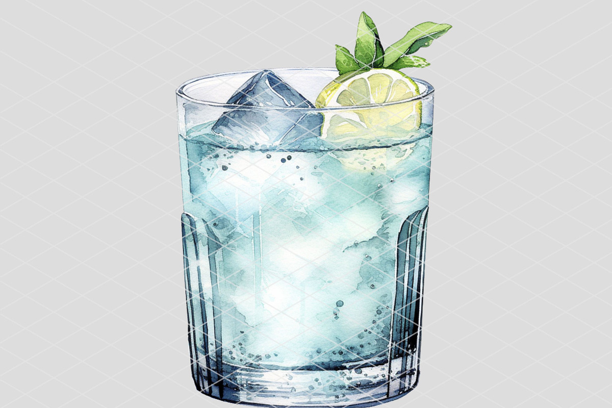Something Blue Wedding Cocktail, an Illustration by 1801Prints (Photo 2 of 4)