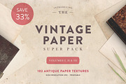 The Vintage Paper Super Pack, a Texture Graphic by Greta Ivy (Thumbnail 1 of 14)