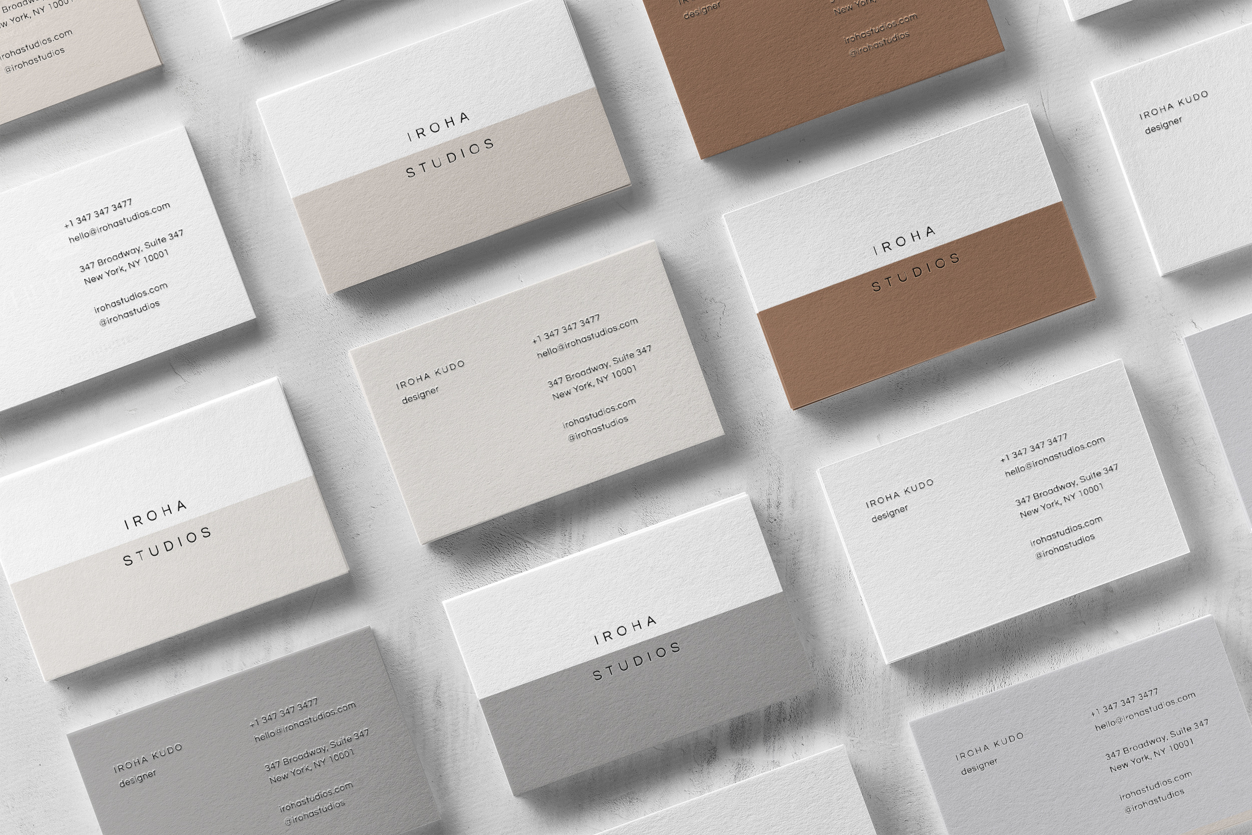 Iroha Business Card Template, a Business Card Template by The Denizen Co.