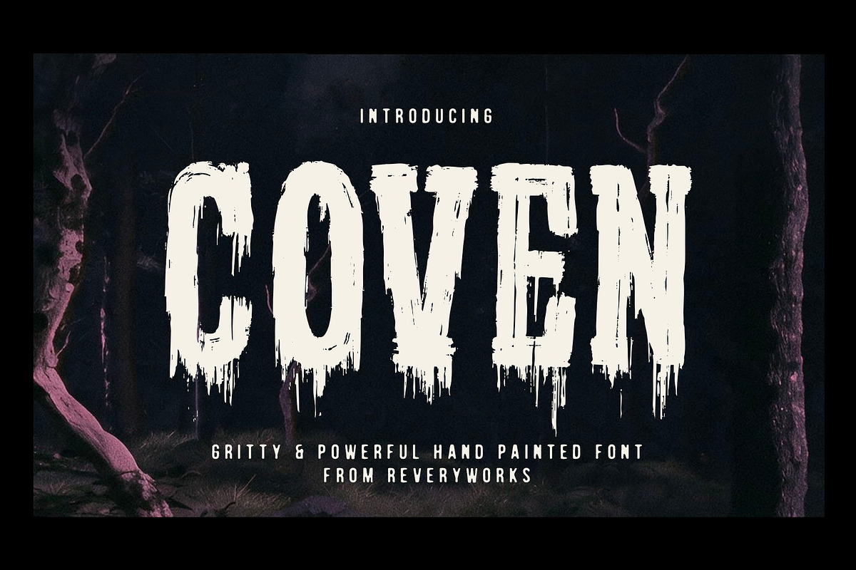 Coven Typeface, a Handwritten Font by ReveryWorks (Photo 1 of 13)