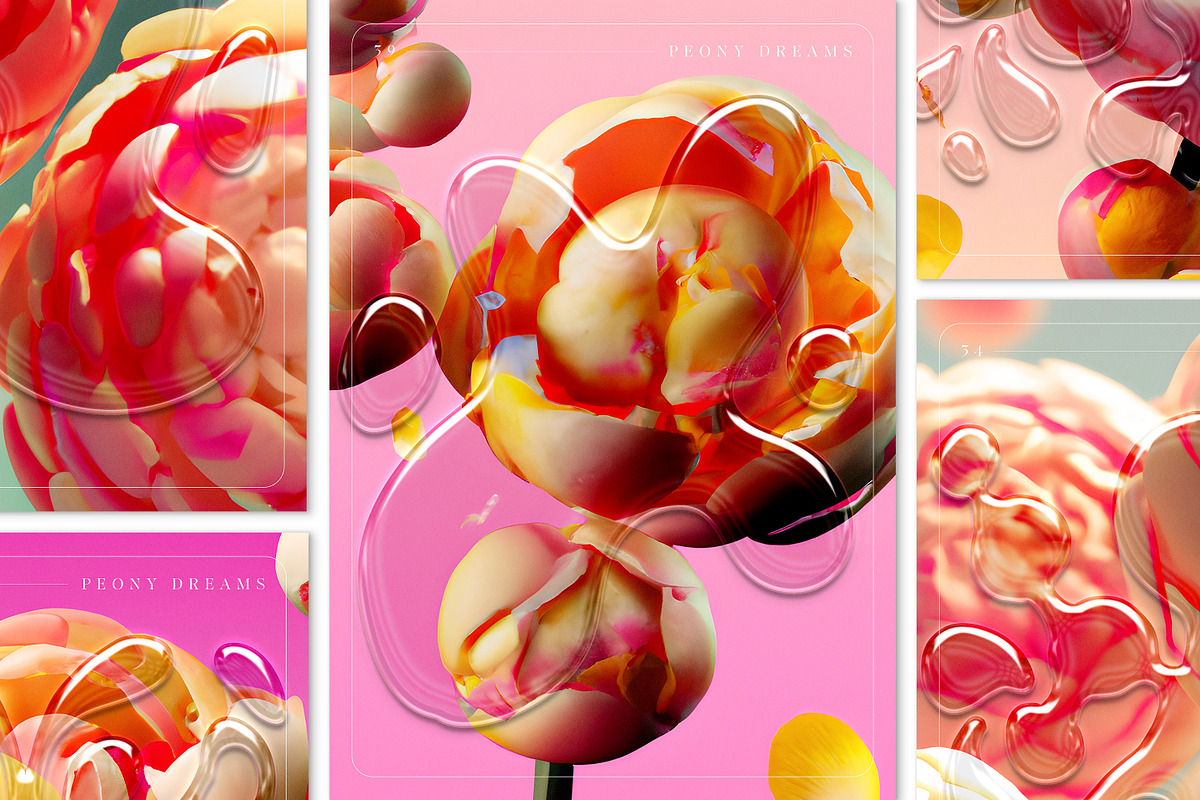 Peony Dreams: Illustration & Texture, a Background Graphic by marmarina (Photo 8 of 13)
