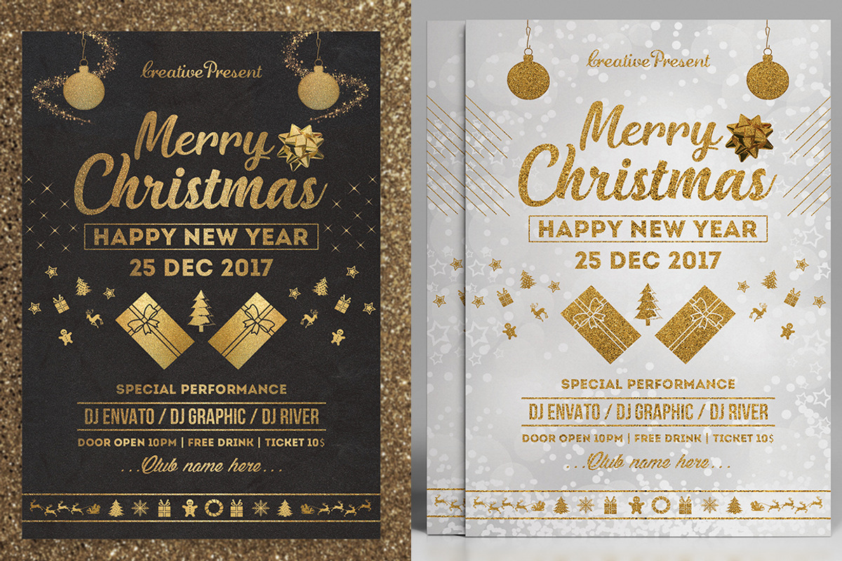 Merry Christmas Flyer, a Flyer Template by Creative  designer (Photo 1 of 5)