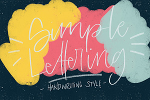 Simple Lettering Brushset