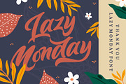 Lazy Monday - Bold Script Font, a Script Font by StringLabs (Thumbnail 10 of 10)