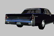 1962 Lincoln Continental, a Cars & Vehicle 3D Model by valtriiu (Thumbnail 2 of 12)