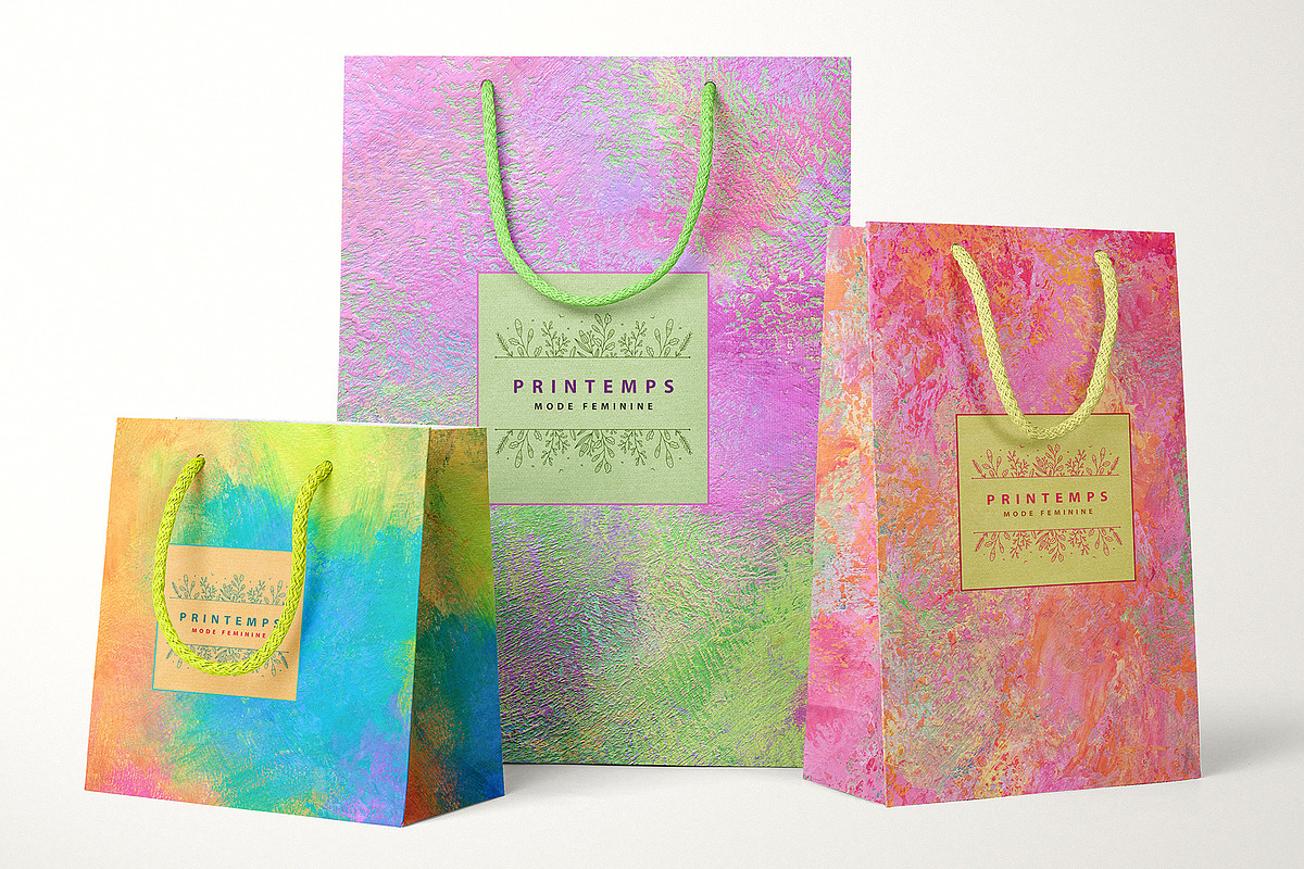 Spring Impasto Painted Textures, a Texture Graphic by French Kiss Collections (Photo 8 of 8)