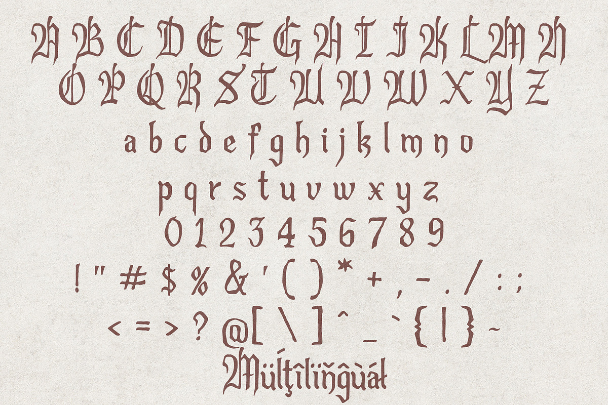 Retashio – Blackletter Font, a Blackletter Font by NDNL Studio (Photo 9 of 9)