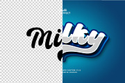Text Effect Milky, a Layer Style Add-On by Navy Graphic (Thumbnail 2 of 2)