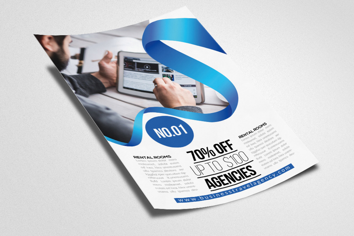 Elegant Business Flyer Template, a Flyer Template by Psd Templates (Photo 2 of 3)