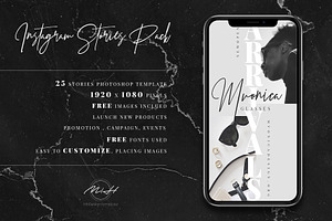 BW Instagram Stories Template/ Store