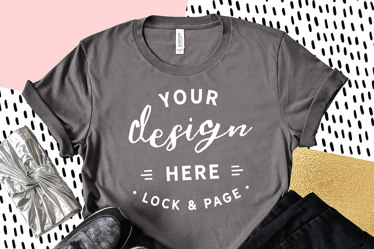 Bella Canvas 3001 Graphic Mockups, a Shirt Mockup by lock and page (Photo 45 of 65)