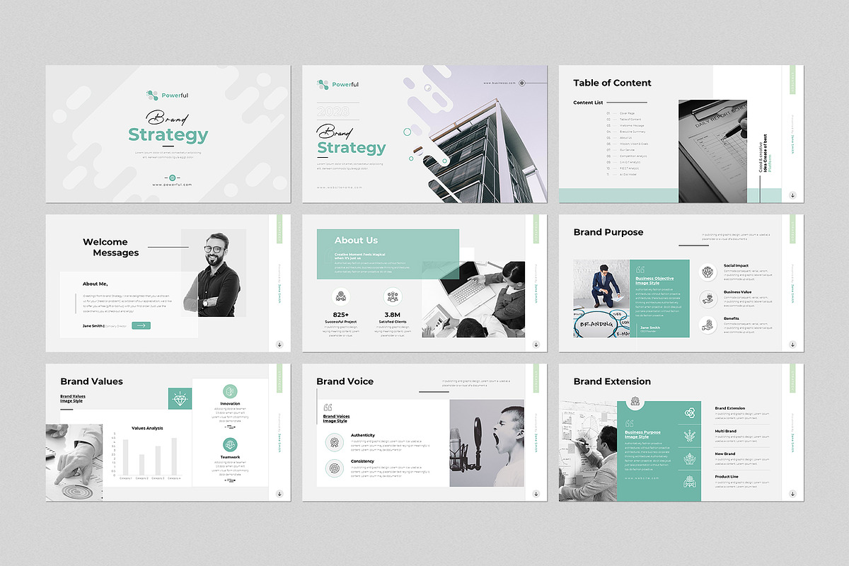 Brand Strategy Presentation Template, a Presentation Template by GenerousArt (Photo 2 of 8)