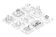 Cartoon Low Poly USA Landmarks Pack, an Architecture 3D Model by Anton Moek (Thumbnail 3 of 15)