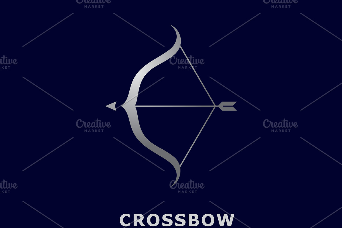 Crossbow logo template, simple, a Branding & Logo Template by T.Vooka