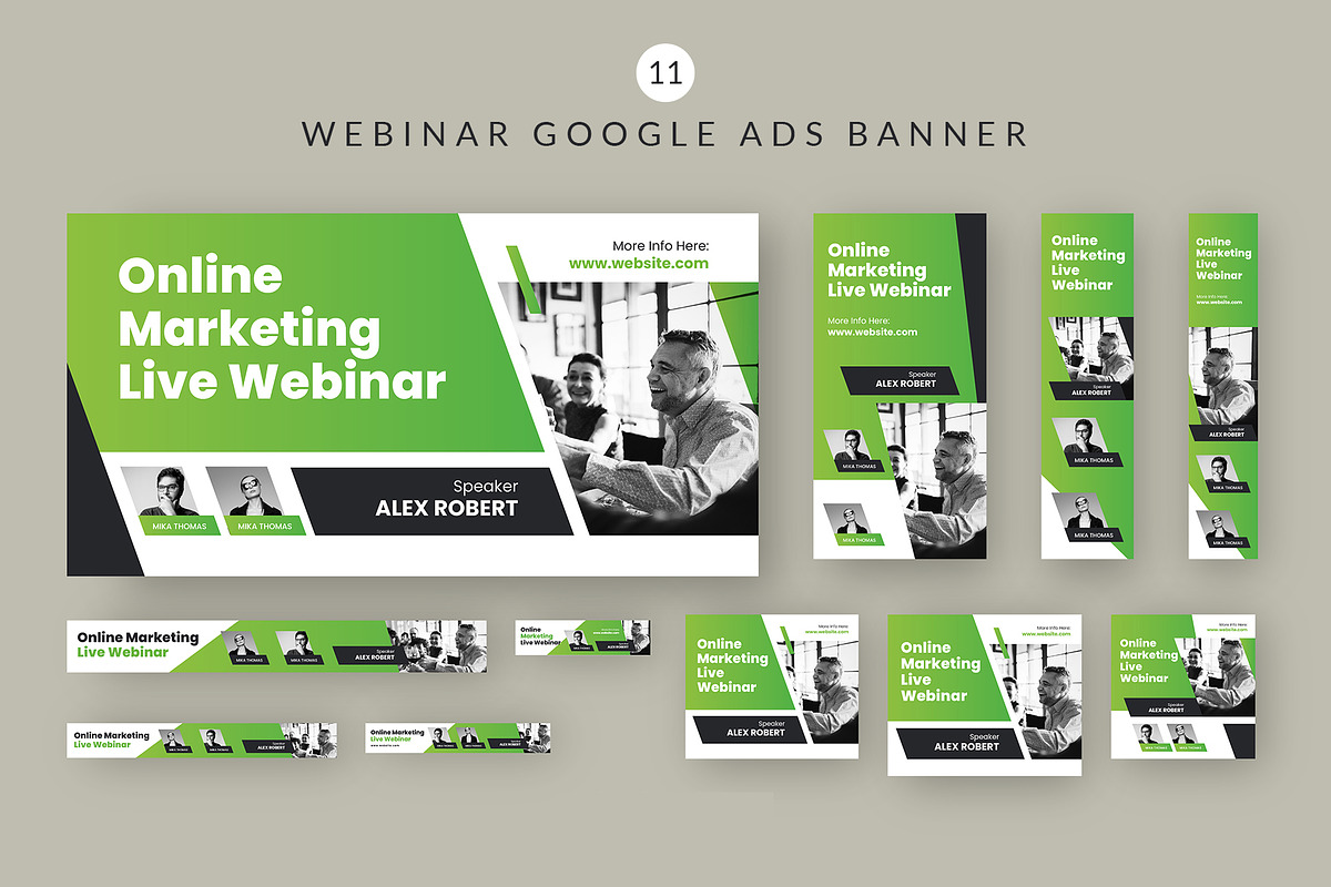 Webinar Google ads banner, a Templates & Theme by Pixelpick
