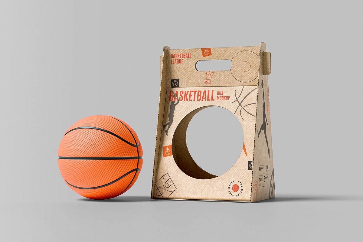 Basketball Packaging Box Mock-Up, a Packaging Mockup by hokagata (Photo 2 of 5)