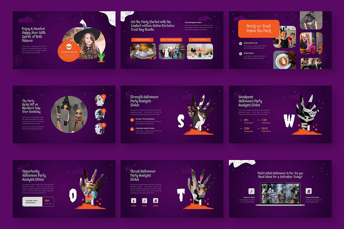 Halloween Google Slides Presentation, a Presentation Template by Premast (Photo 2 of 5)
