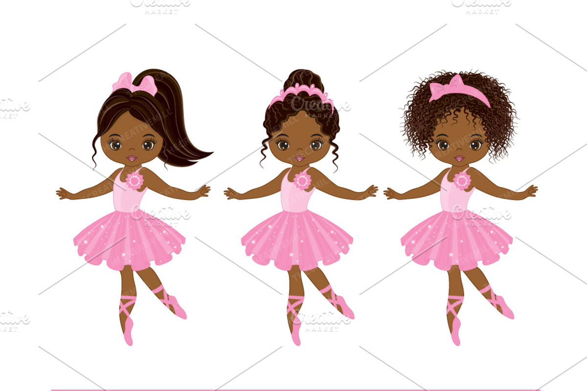 Vector Black Ballerina Clipart, an Illustration by TheCreativeMill (Photo 2 of 4)