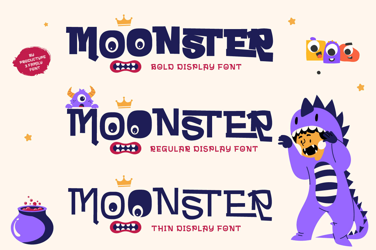 Bigmoster - Display Font, a Handwritten Font by productype1 (Photo 5 of 10)
