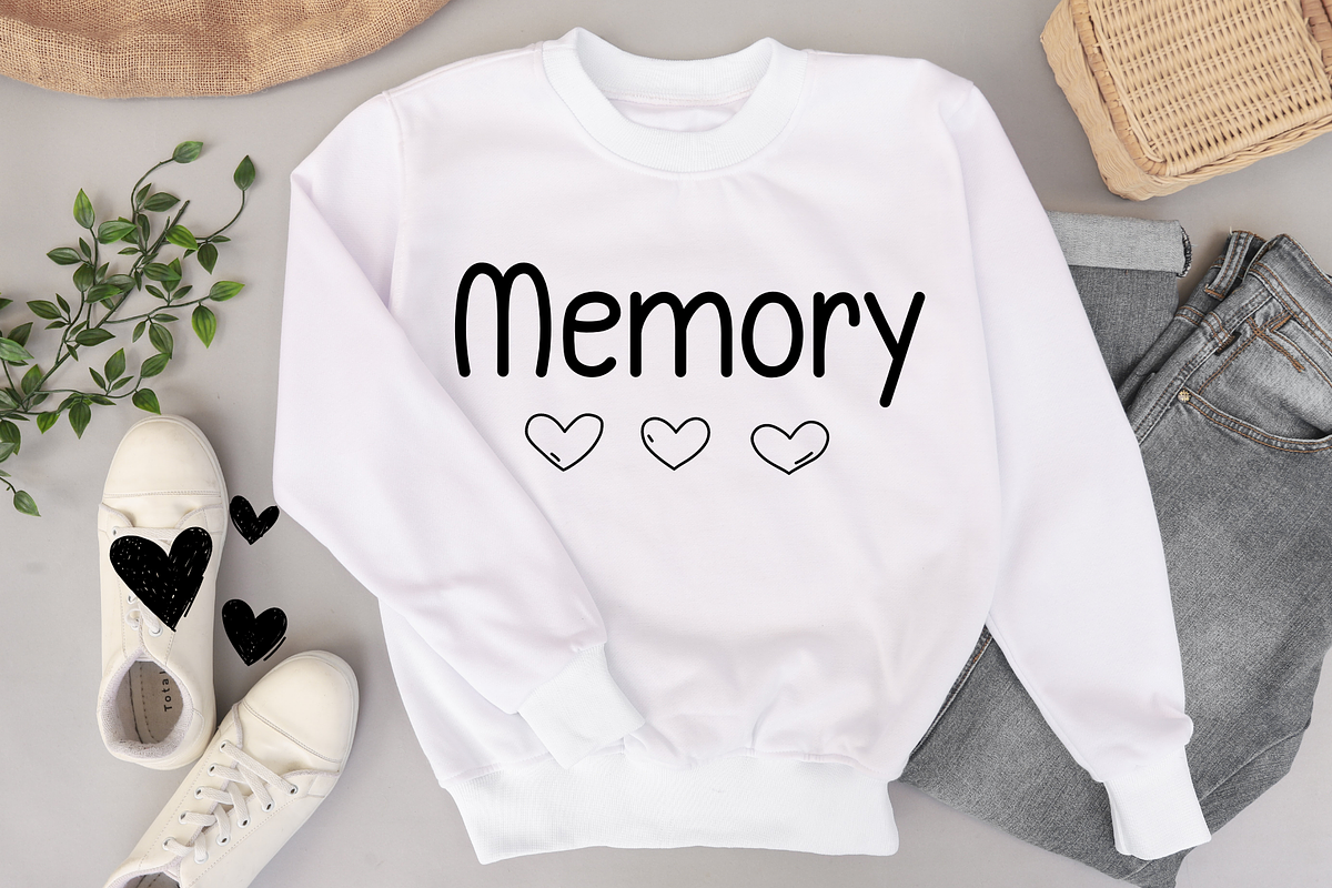 Memory Font, a Sans Serif Font by Cutie_Kate_Studio (Photo 5 of 10)