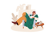 People freezing, shivering from cold, a Person Illustration by Good Studio (Thumbnail 2 of 7)