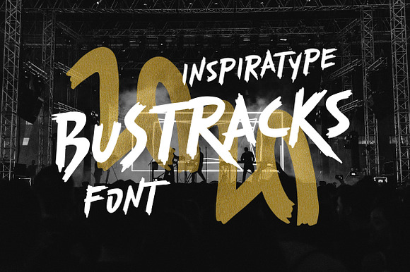 Bustracks Font preview 7