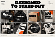 Boltron — Bold Display Typeface, a Script Font by Wow Magic (Thumbnail 2 of 6)
