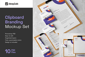 Clipboard Branding Mockup Set