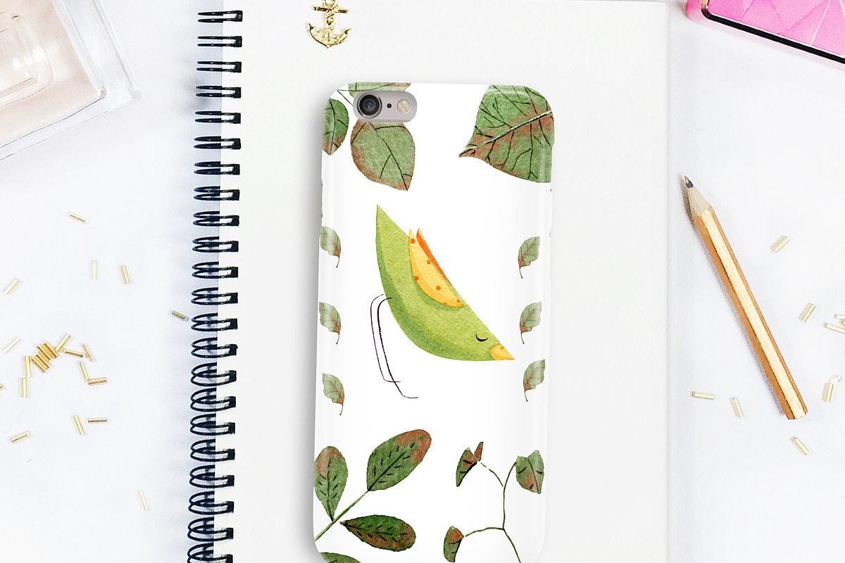 Birds&Flowers designer toolkit, an Illustration by Xenia_Art (Photo 7 of 8)
