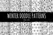 Winter Doodle Patterns set, a Pattern Graphic by Ekaterina Goncharova (Thumbnail 1 of 7)