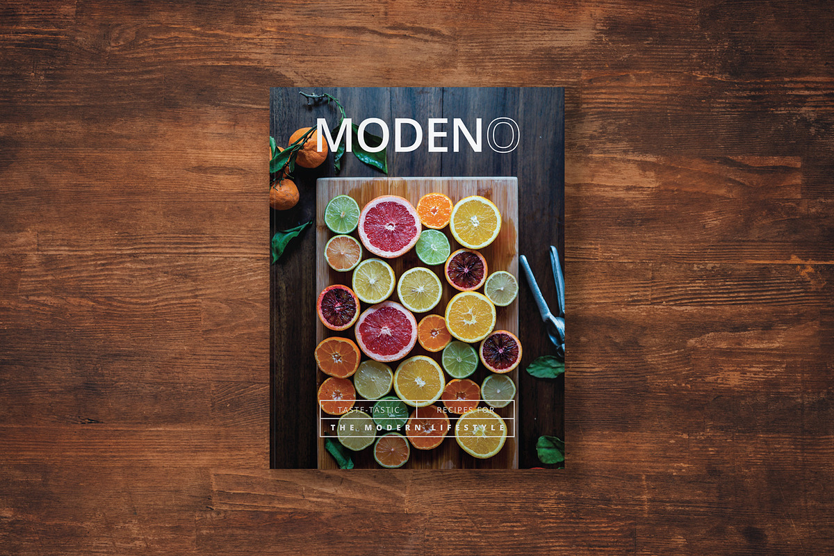 Modeno - A Modern Cookbook Template, a Brochure Template by Prixel Creative (Photo 1 of 18)