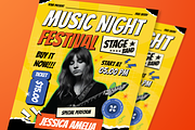 Music Flyer Set, a Flyer Template by SquidPixey (Thumbnail 5 of 5)