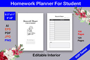 Homework Planner For Student, a Graphic by Hitubrand (Thumbnail 2 of 2)