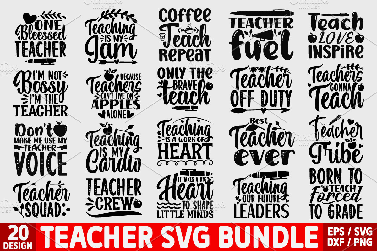 Teacher SVG Bundle, a Graphic by akazaddesign