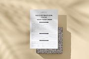 Registration Form | MS Word & Canva, a Stationery Template by obayes (Thumbnail 3 of 3)
