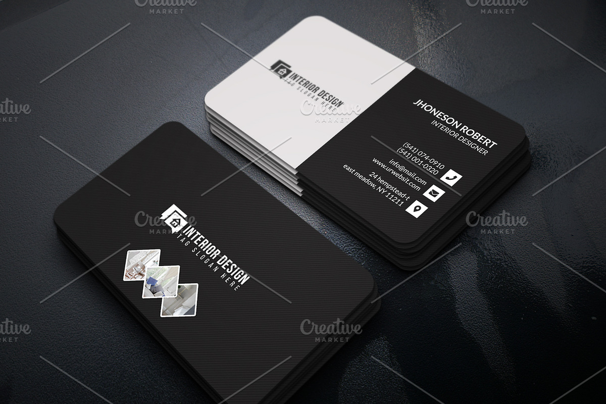Interior designer Business Card, a Business Card Template by Helal Shop (Photo 1 of 4)