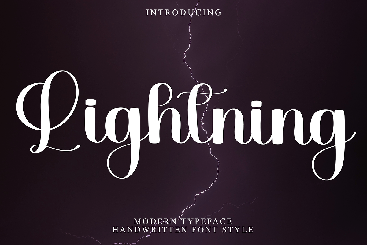 Lightning, a Handwritten Font by FreshTypeINK (Photo 1 of 8)