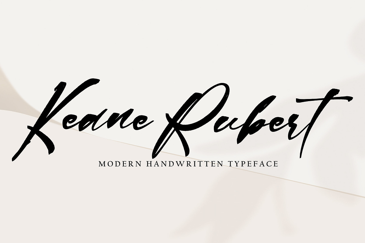 Keane Rubert, a Handwritten Font by HaKi Studio (Photo 1 of 5)