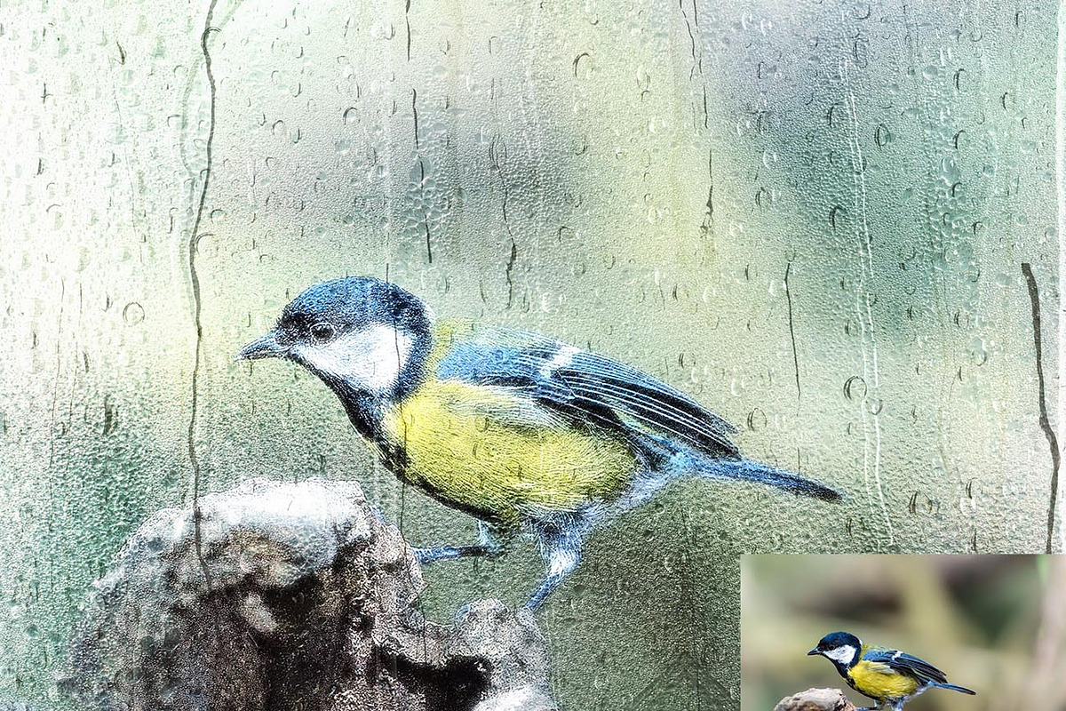 Wet Glass Overlay Photoshop Action, an Action Add-On by Studio Retouch (Photo 8 of 11)