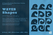 Waves - Hand Drawn Organic Waves, a Decorative Illustration by Madeline ODonoghue Design (Thumbnail 1 of 13)