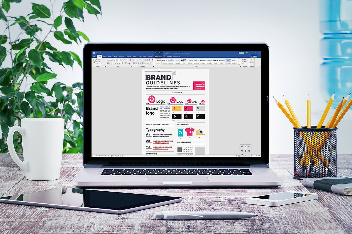 Brand Guidelines Template, a Flyer Template by obayes (Photo 3 of 3)