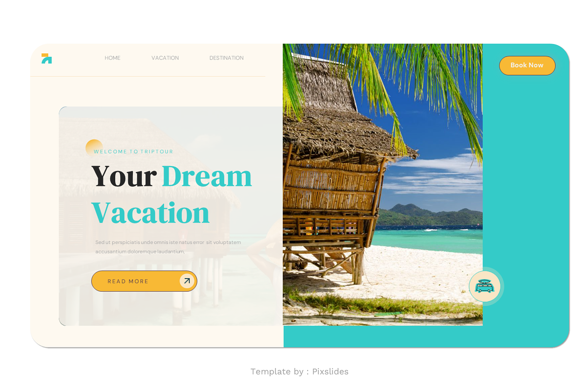 Vacation Holiday PowerPoint, a Presentation Template by Pixslides (Photo 5 of 7)