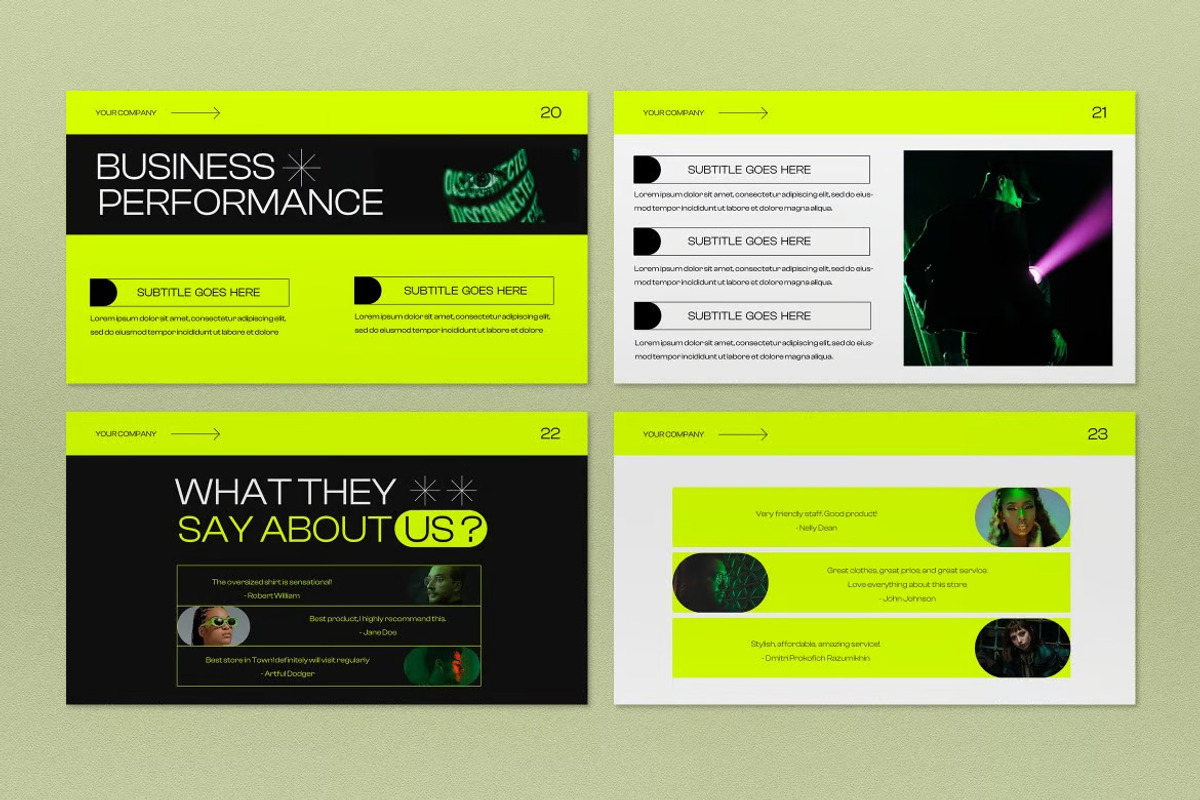 Greeneon Power Point Template, a Presentation Template by UInstrument (Photo 4 of 6)